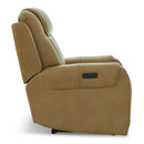 Signature Design by Ashley Card Player Power Leather Look Recliner 1180713 IMAGE 3