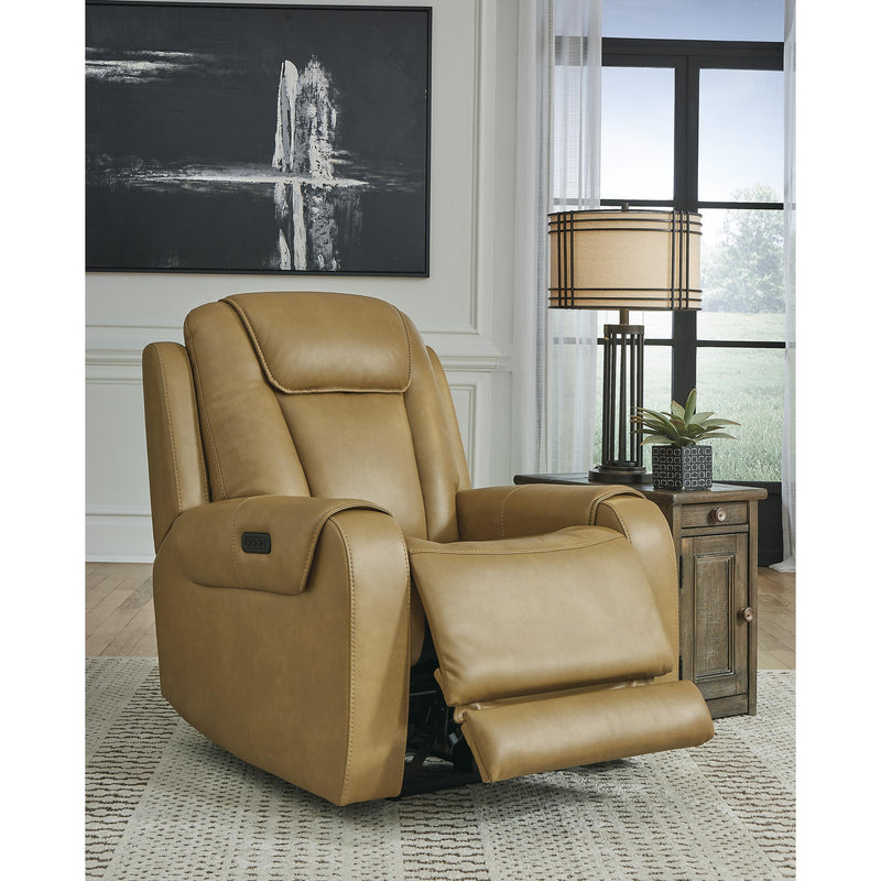 Signature Design by Ashley Card Player Power Leather Look Recliner 1180713 IMAGE 6