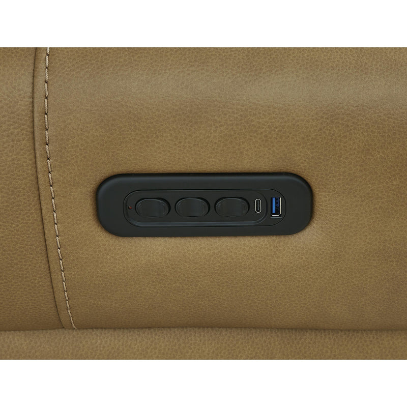 Signature Design by Ashley Card Player Power Leather Look Recliner 1180713 IMAGE 9