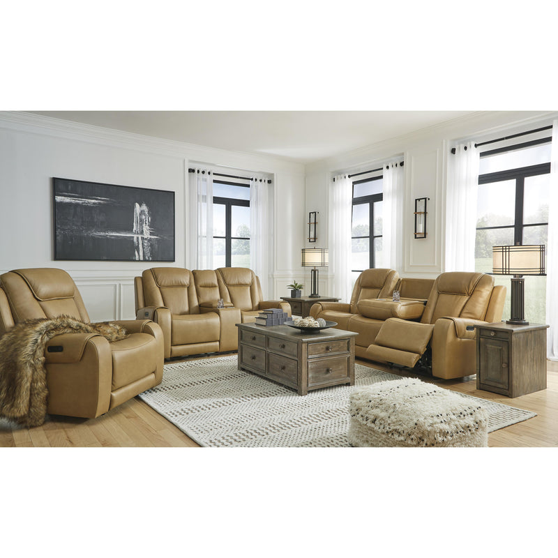 Signature Design by Ashley Card Player Power Reclining Leather Look Sofa 1180715 IMAGE 15