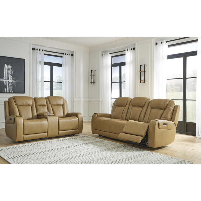 Signature Design by Ashley Card Player Power Reclining Leather Look Sofa 1180715 IMAGE 16