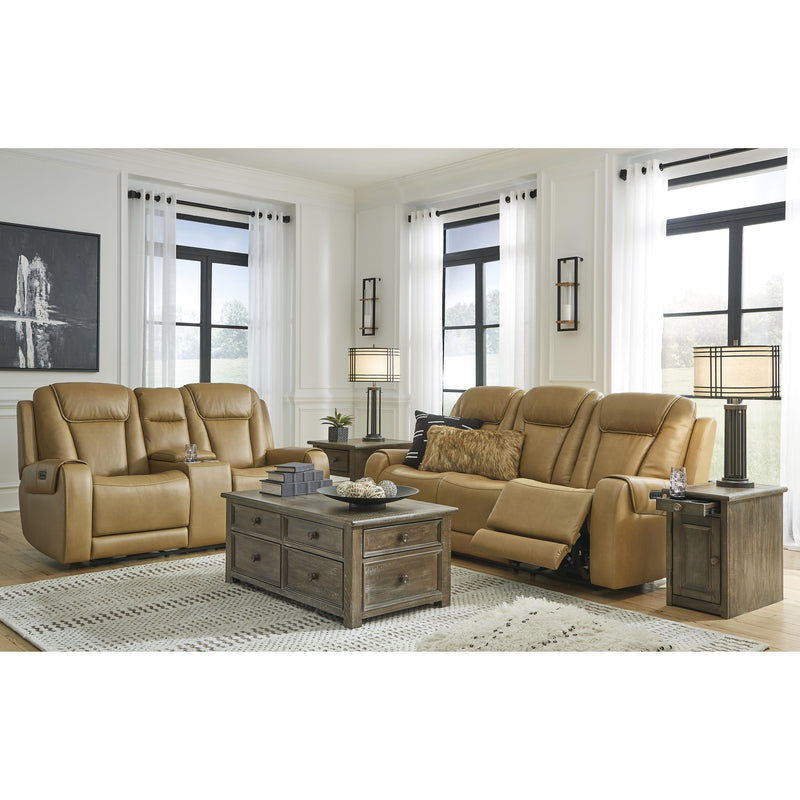 Signature Design by Ashley Card Player Power Reclining Leather Look Sofa 1180715 IMAGE 18