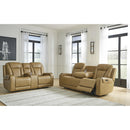 Signature Design by Ashley Card Player Power Reclining Leather Look Loveseat 1180718 IMAGE 11