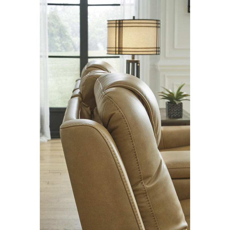 Signature Design by Ashley Card Player Power Reclining Leather Look Loveseat 1180718 IMAGE 7