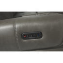Signature Design by Ashley Card Player Power Leather Look Recliner 1180813 IMAGE 8