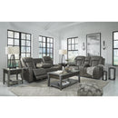 Signature Design by Ashley Card Player Power Reclining Leather Look Loveseat 1180818 IMAGE 14