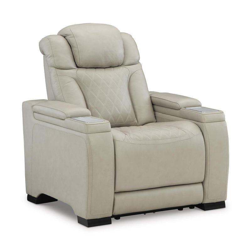 Signature Design by Ashley Strikefirst Power Leather Look Recliner U1280613 IMAGE 1