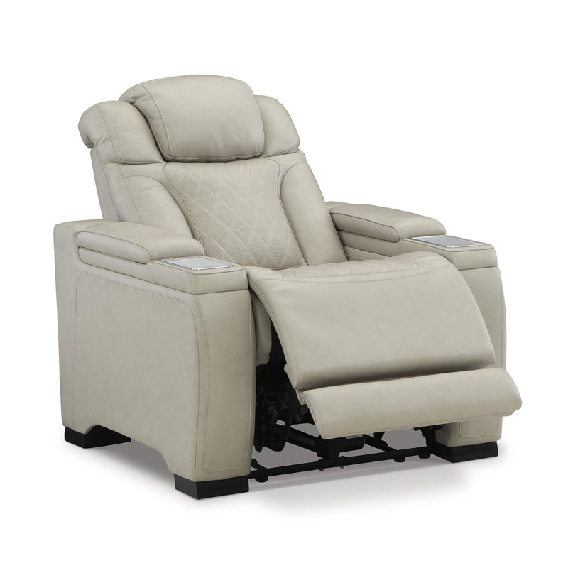 Signature Design by Ashley Strikefirst Power Leather Look Recliner U1280613 IMAGE 2