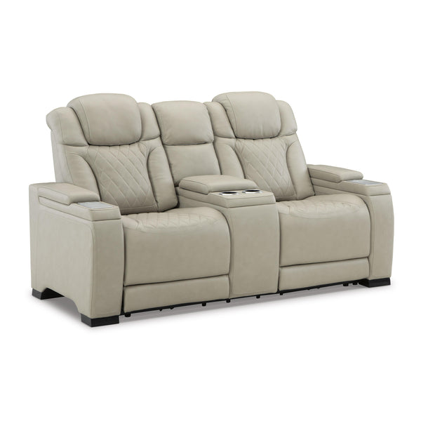 Signature Design by Ashley Strikefirst Power Reclining Leather Look Loveseat U1280618 IMAGE 1