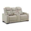 Signature Design by Ashley Strikefirst Power Reclining Leather Look Loveseat U1280618 IMAGE 1