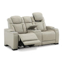 Signature Design by Ashley Strikefirst Power Reclining Leather Look Loveseat U1280618 IMAGE 2