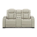 Signature Design by Ashley Strikefirst Power Reclining Leather Look Loveseat U1280618 IMAGE 3