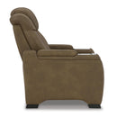 Signature Design by Ashley Strikefirst Power Leather Match Recliner U1280713 IMAGE 3