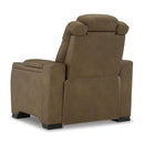 Signature Design by Ashley Strikefirst Power Leather Match Recliner U1280713 IMAGE 4
