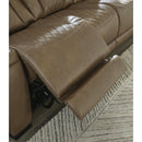 Signature Design by Ashley Strikefirst Power Leather Match Recliner U1280713 IMAGE 8