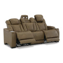Signature Design by Ashley Strikefirst Power Reclining Leather Match Sofa U1280715 IMAGE 2