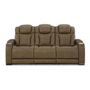 Signature Design by Ashley Strikefirst Power Reclining Leather Match Sofa U1280715 IMAGE 3