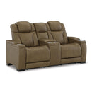 Signature Design by Ashley Strikefirst Power Reclining Leather Match Loveseat U1280718 IMAGE 1