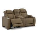 Signature Design by Ashley Strikefirst Power Reclining Leather Match Loveseat U1280718 IMAGE 2