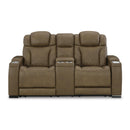 Signature Design by Ashley Strikefirst Power Reclining Leather Match Loveseat U1280718 IMAGE 3