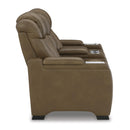 Signature Design by Ashley Strikefirst Power Reclining Leather Match Loveseat U1280718 IMAGE 4