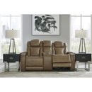 Signature Design by Ashley Strikefirst Power Reclining Leather Match Loveseat U1280718 IMAGE 6