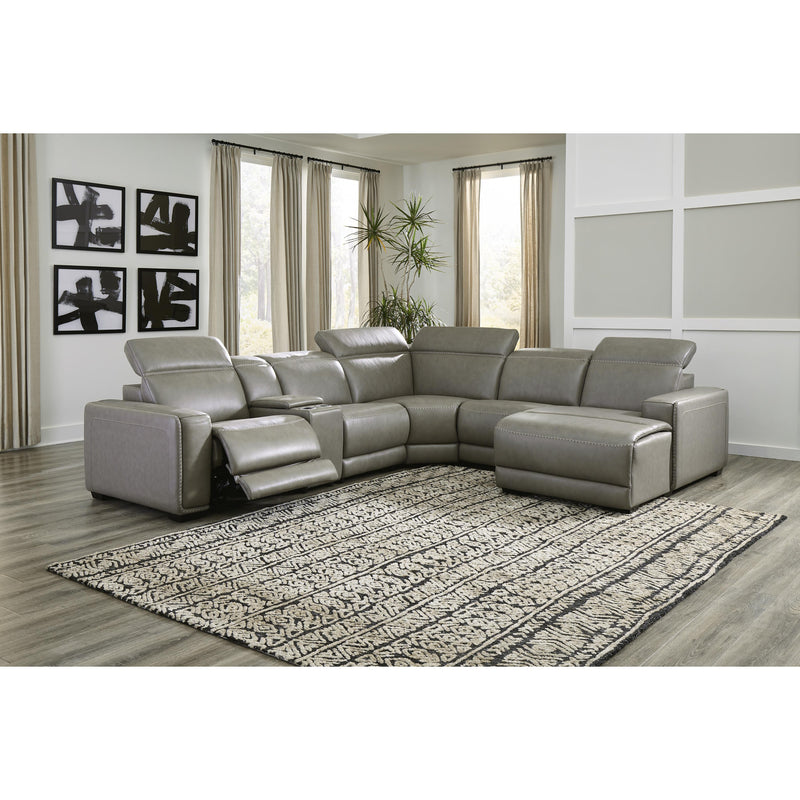 Signature Design by Ashley Correze Power Reclining Leather Match 6 pc Sectional U9420258/U9420257/U9420246A/U9420277/U9420246/U9420297 IMAGE 2
