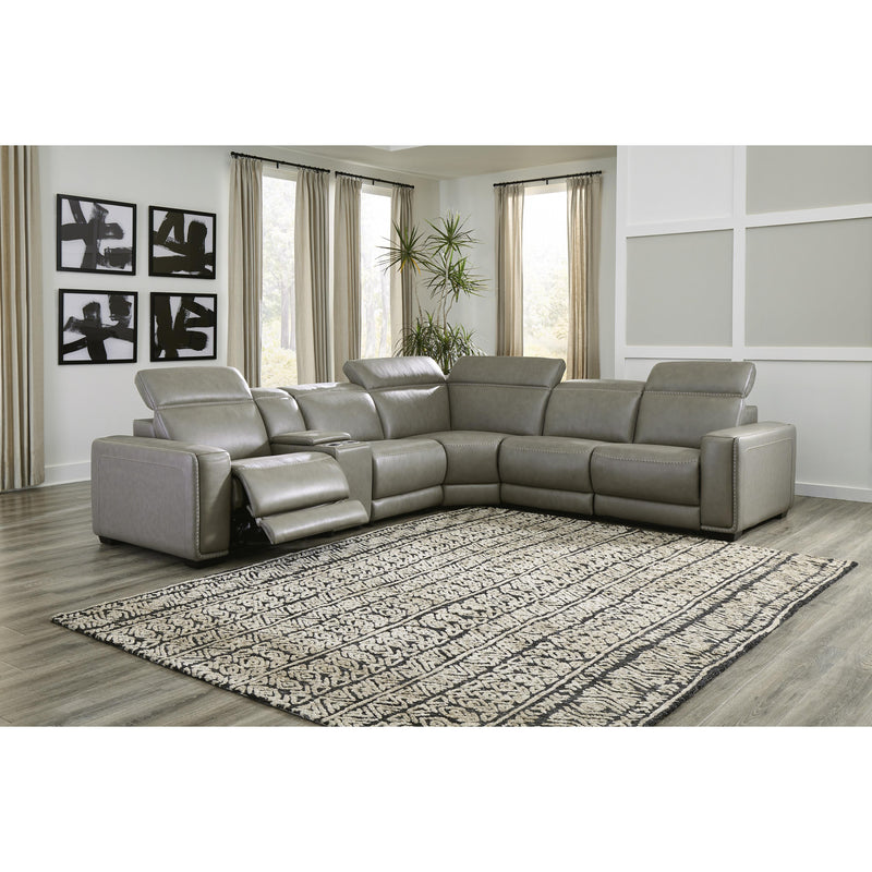 Signature Design by Ashley Correze Power Reclining Leather Match 6 pc Sectional U9420258/U9420257/U9420246A/U9420277/U9420246/U9420262 IMAGE 2