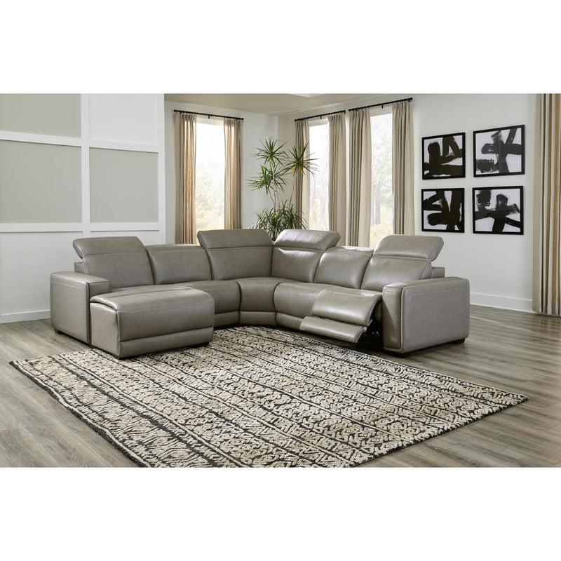 Signature Design by Ashley Correze Power Reclining Leather Match 5 pc Sectional U9420246/U9420246A/U9420262/U9420277/U9420279 IMAGE 2