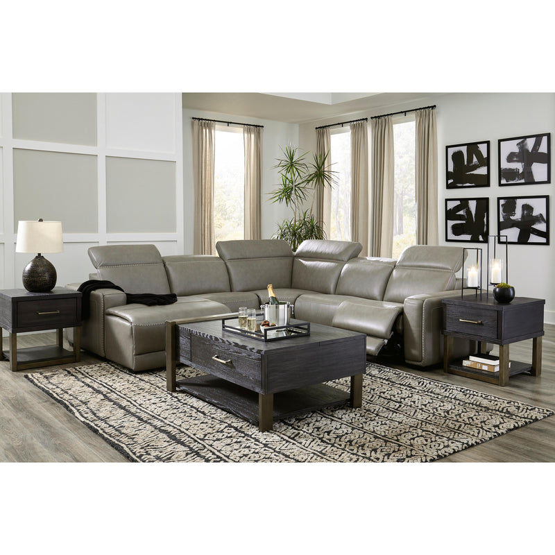 Signature Design by Ashley Correze Power Reclining Leather Match 5 pc Sectional U9420246/U9420246A/U9420262/U9420277/U9420279 IMAGE 3