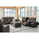 Signature Design by Ashley Game Plan Power Reclining Leather Sofa U1520515 IMAGE 10