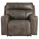 Signature Design by Ashley Game Plan Power Leather Recliner U1520582 IMAGE 3