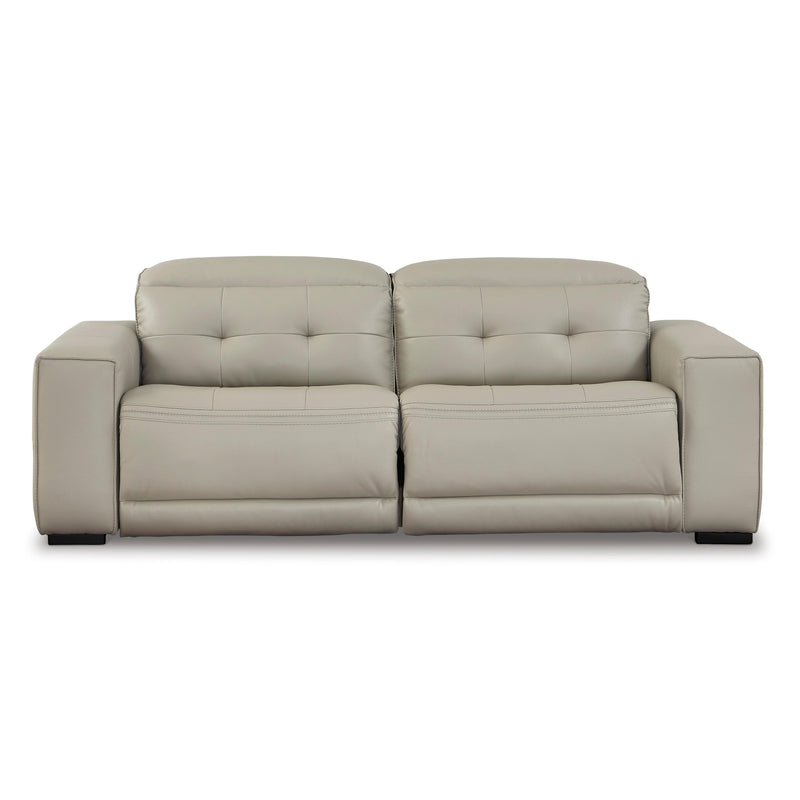 Signature Design by Ashley Leadman Power Reclining Leather Look Loveseat 2330258/2330262 IMAGE 1