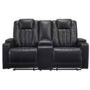 Signature Design by Ashley Center Point Reclining Leather Look Loveseat 2400494 IMAGE 3