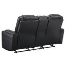 Signature Design by Ashley Center Point Reclining Leather Look Loveseat 2400494 IMAGE 5