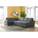 Signature Design by Ashley Millcoe Fabric Sleeper Sectional 2660648/2660671/2660617 IMAGE 5