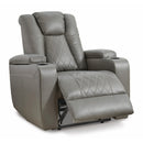 Signature Design by Ashley Mancin Leather Look Recliner with Wall Recline 2970229 IMAGE 2