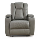 Signature Design by Ashley Mancin Leather Look Recliner with Wall Recline 2970229 IMAGE 3