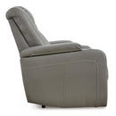 Signature Design by Ashley Mancin Leather Look Recliner with Wall Recline 2970229 IMAGE 4
