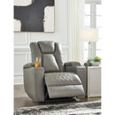 Signature Design by Ashley Mancin Leather Look Recliner with Wall Recline 2970229 IMAGE 7