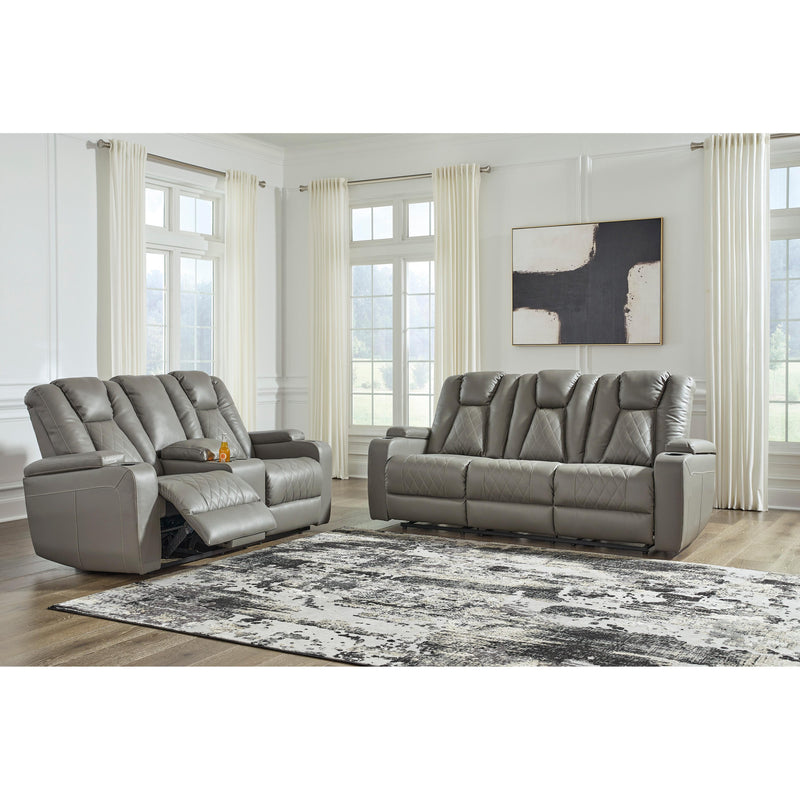 Signature Design by Ashley Mancin Reclining Leather Look Sofa 2970289 IMAGE 11