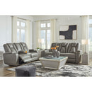 Signature Design by Ashley Mancin Reclining Leather Look Sofa 2970289 IMAGE 12