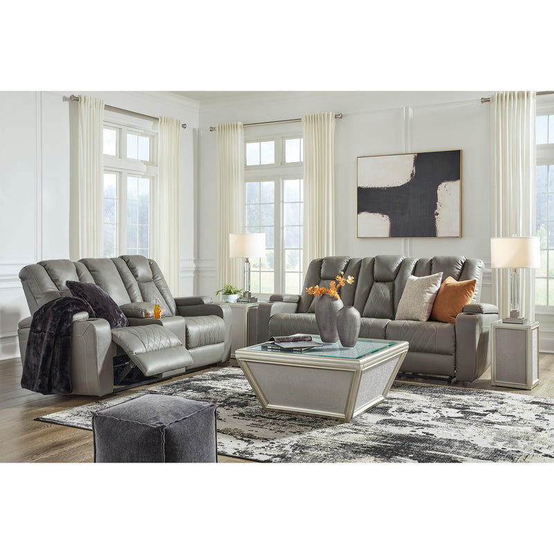 Signature Design by Ashley Mancin Reclining Leather Look Sofa 2970289 IMAGE 13