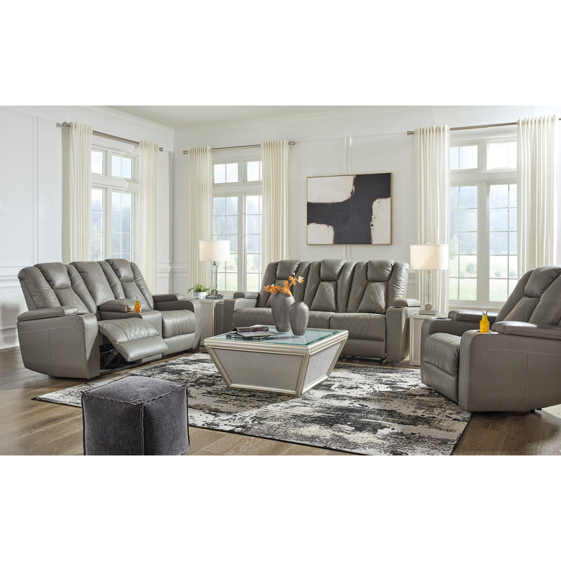 Signature Design by Ashley Mancin Reclining Leather Look Sofa 2970289 IMAGE 14