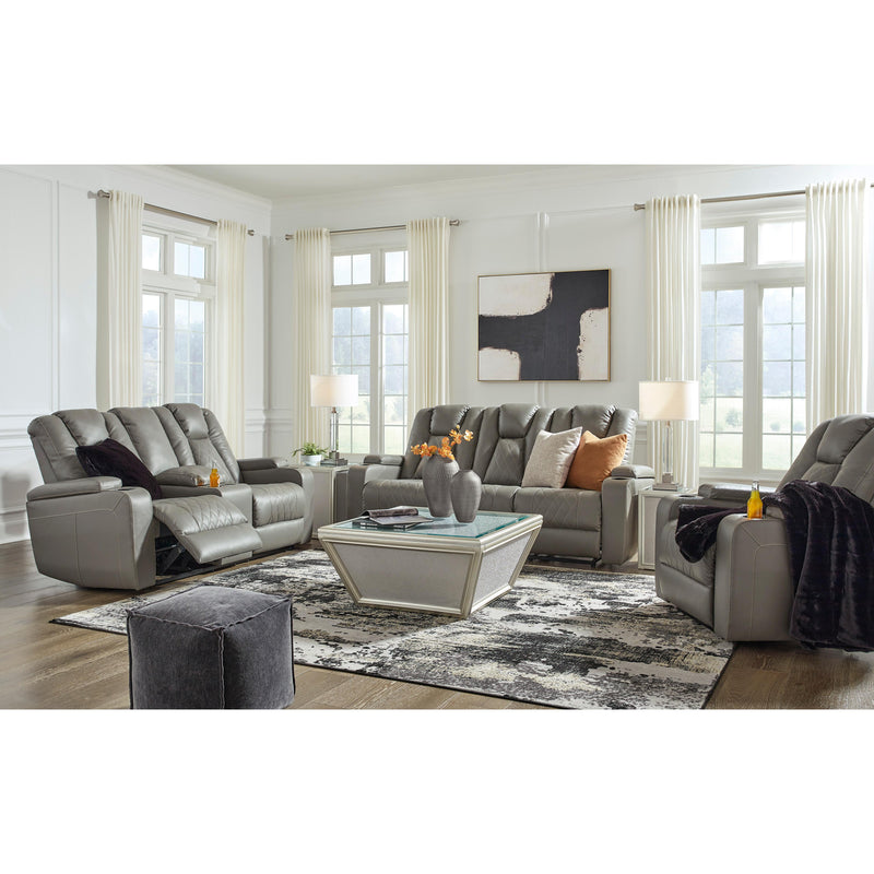 Signature Design by Ashley Mancin Reclining Leather Look Sofa 2970289 IMAGE 15