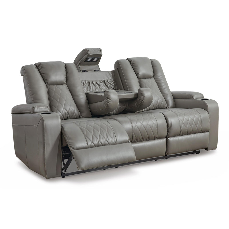 Signature Design by Ashley Mancin Reclining Leather Look Sofa 2970289 IMAGE 2