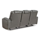 Signature Design by Ashley Mancin Reclining Leather Look Sofa 2970289 IMAGE 5