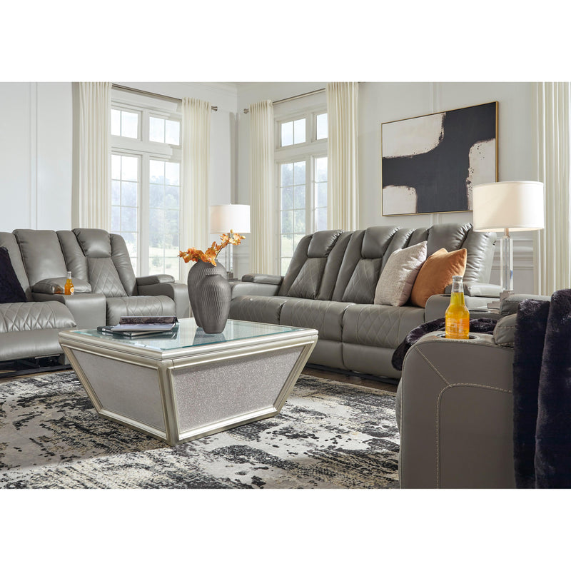 Signature Design by Ashley Mancin Reclining Leather Look Sofa 2970289 IMAGE 9