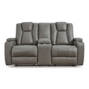 Signature Design by Ashley Mancin Reclining Leather Look Loveseat 2970294 IMAGE 3
