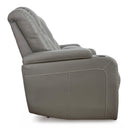 Signature Design by Ashley Mancin Reclining Leather Look Loveseat 2970294 IMAGE 4